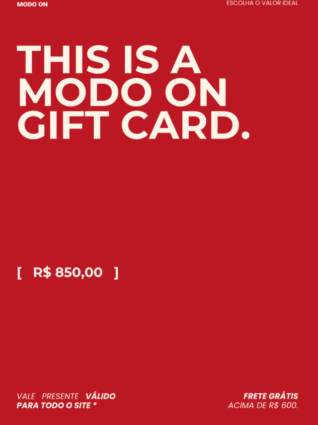 GIFT CARD R$850