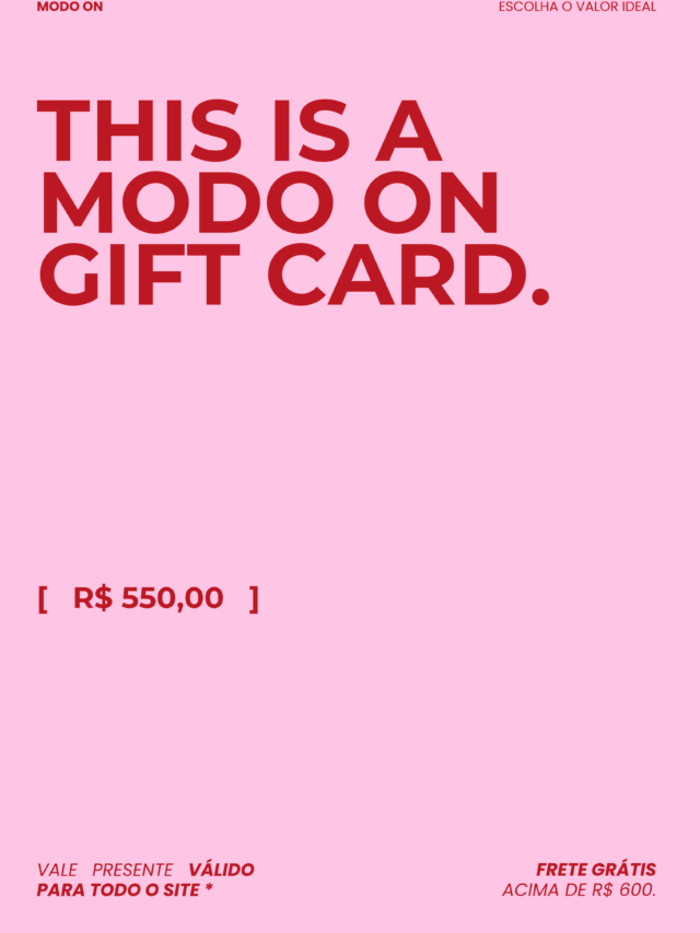 GIFT CARD R$550