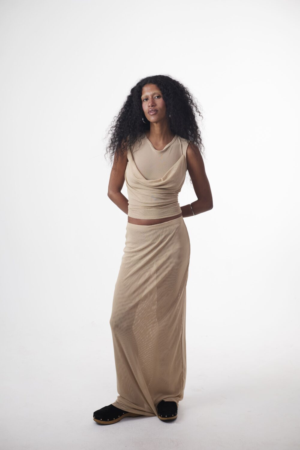 Blusa Degagê Tule Sand - Imagem 8