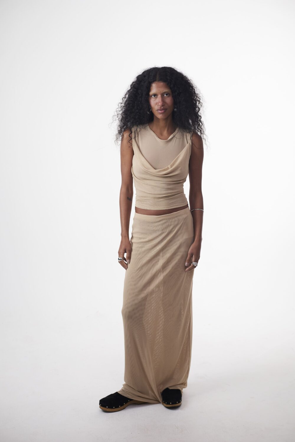 Blusa Degagê Tule Sand - Imagem 6
