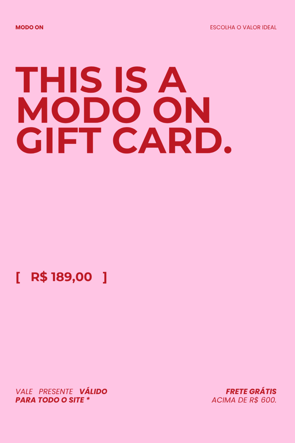 GIFT CARD R$189 - Imagem 2