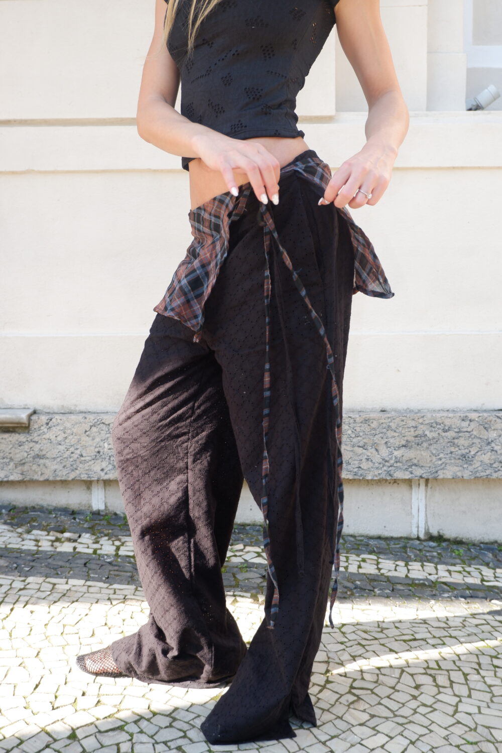 Calça Pantalona Laise Preta - Imagem 11