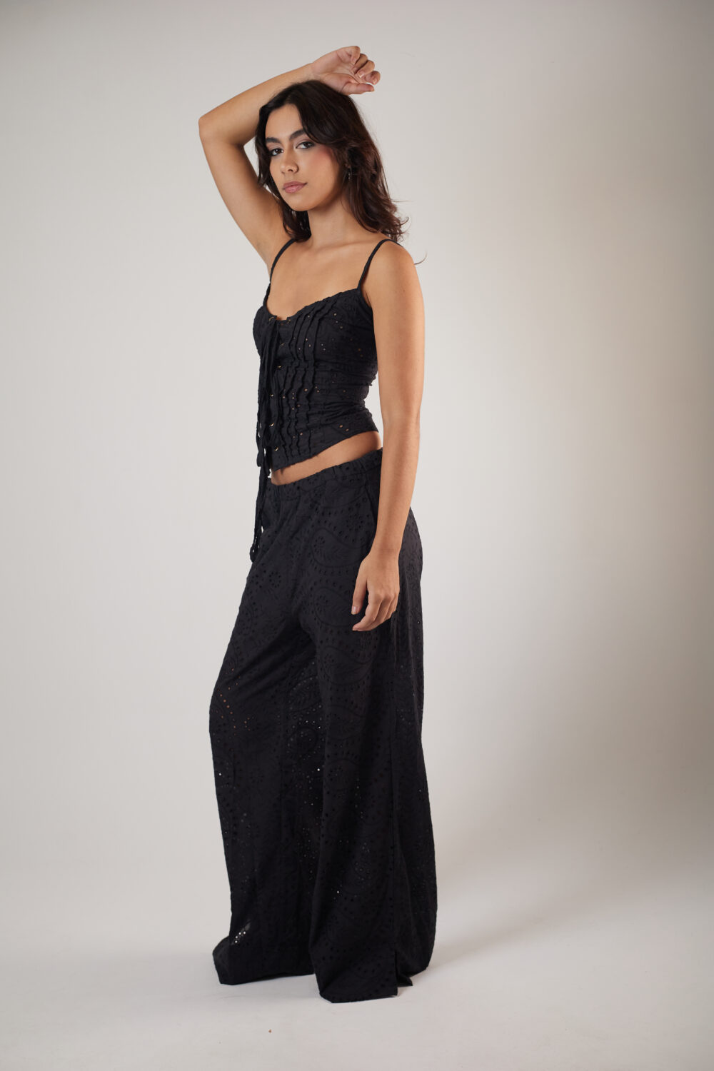 Calça Pantalona Laise Preta - Imagem 5