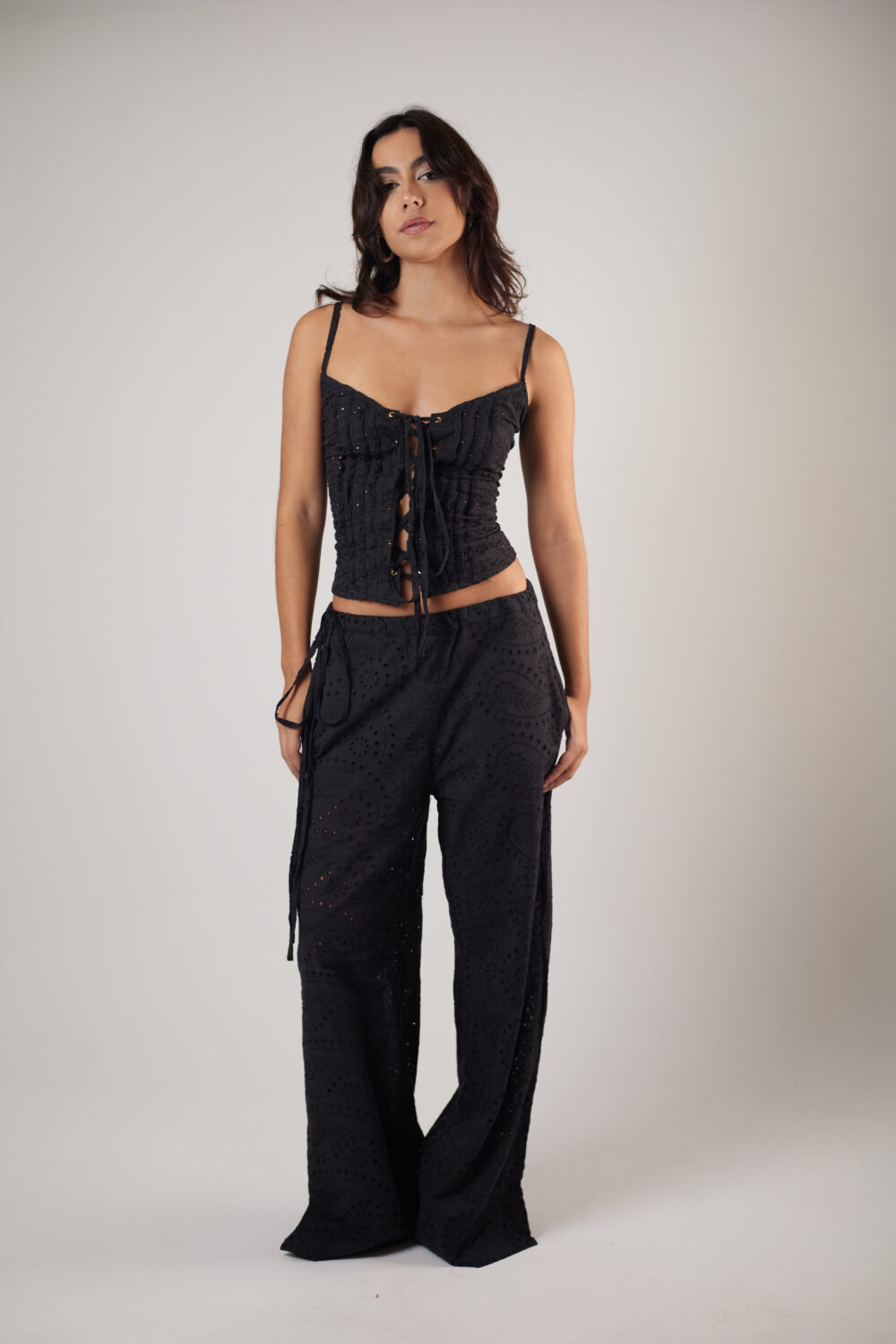 Calça Pantalona Laise Preta - Imagem 6