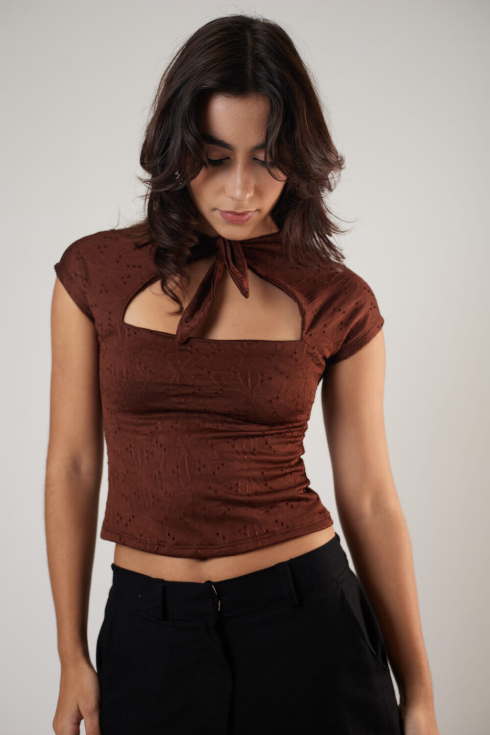 Blusa Nó Laise Marrom - Imagem 4