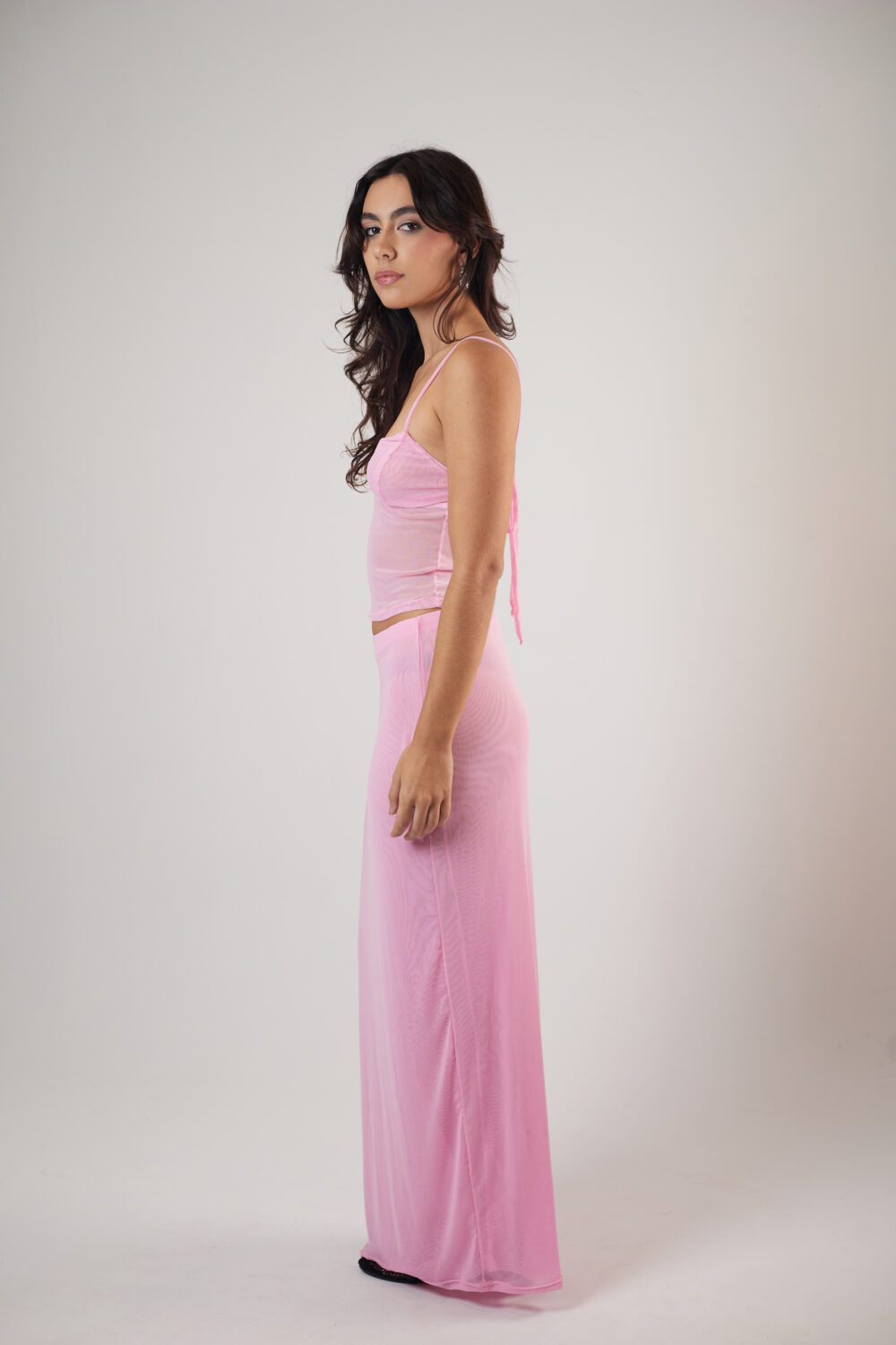 Top V Tule Rosa - Imagem 7