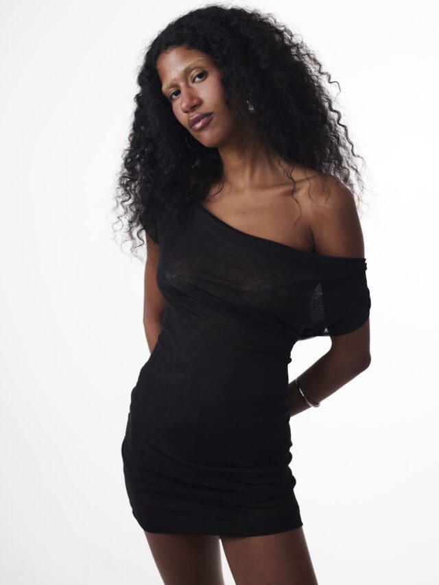 Mini Dress Tule Preto