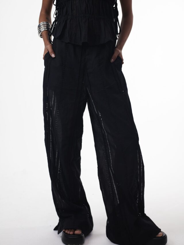 Calça Pantalona New Laise Preta