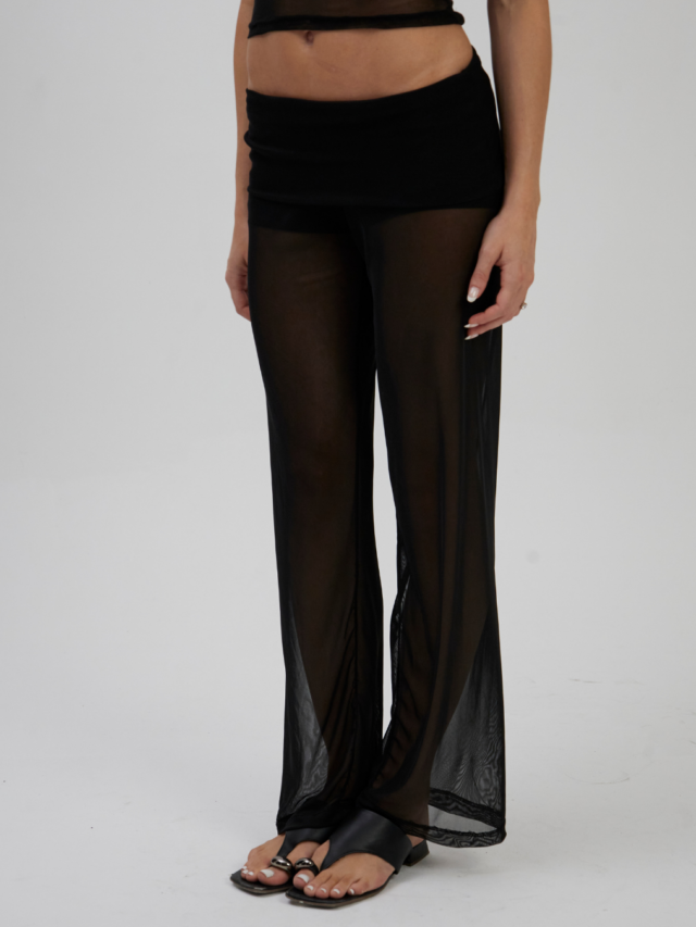 Calça Cós Saia Tule Preta