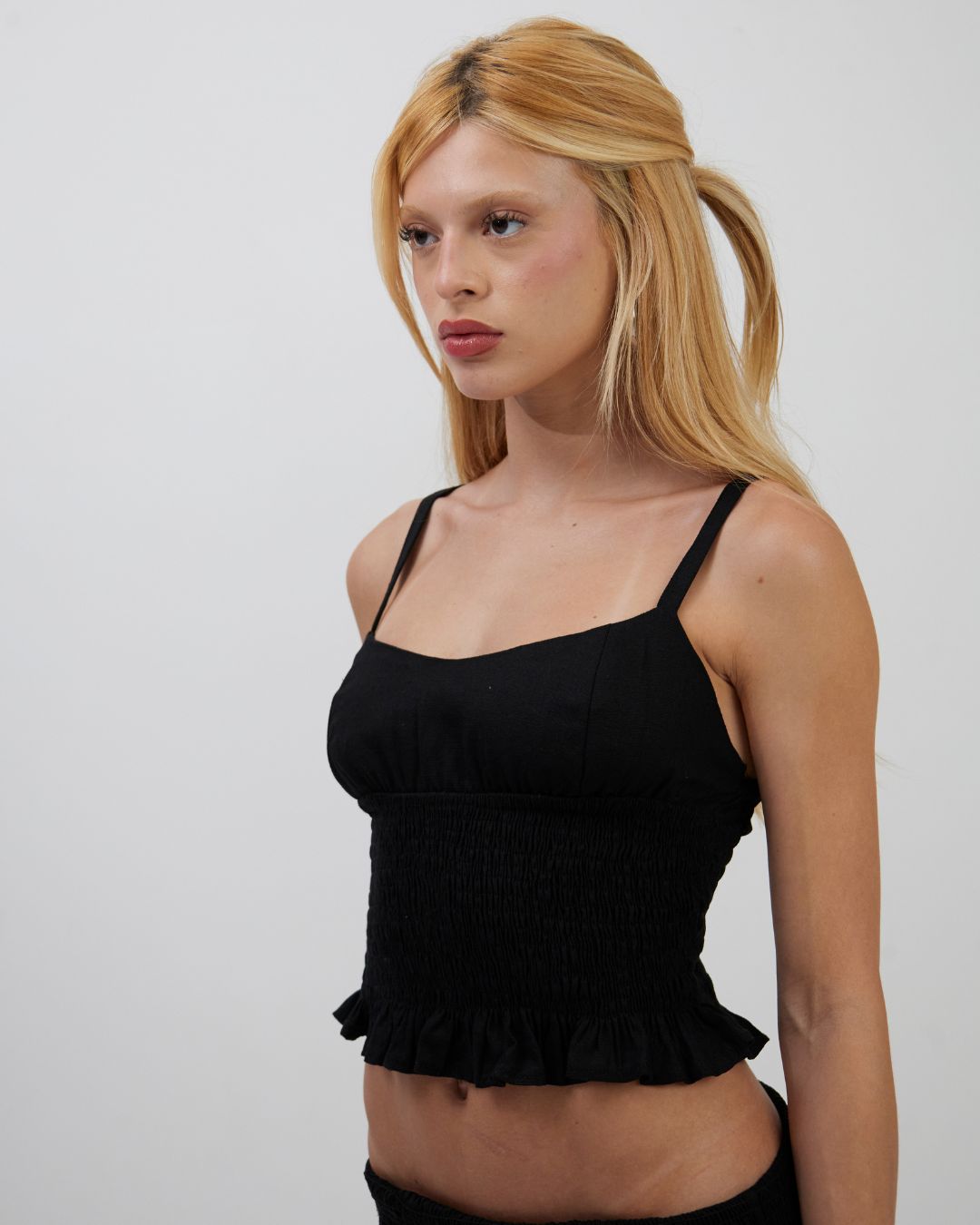 Top Alça Lastex Preto - Imagem 5