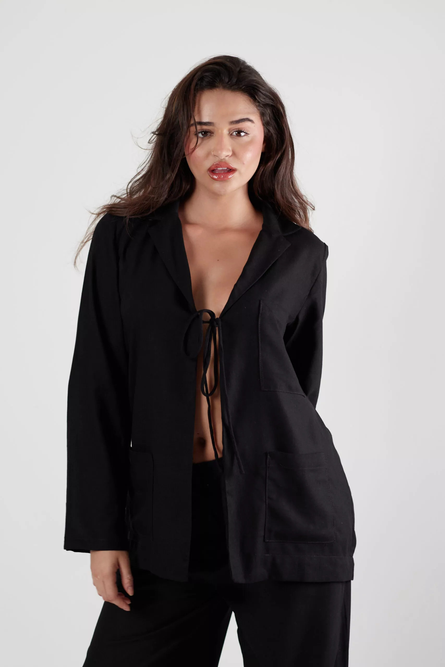 Blazer Laço Preto