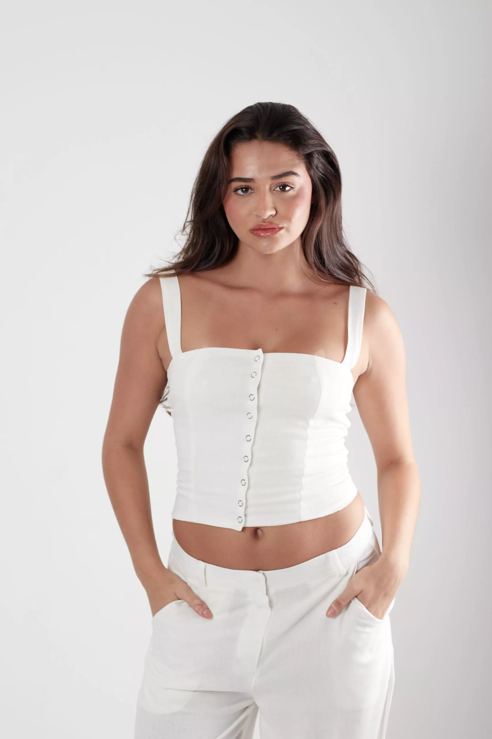 Blusa Corset Tachinha Off - Imagem 4