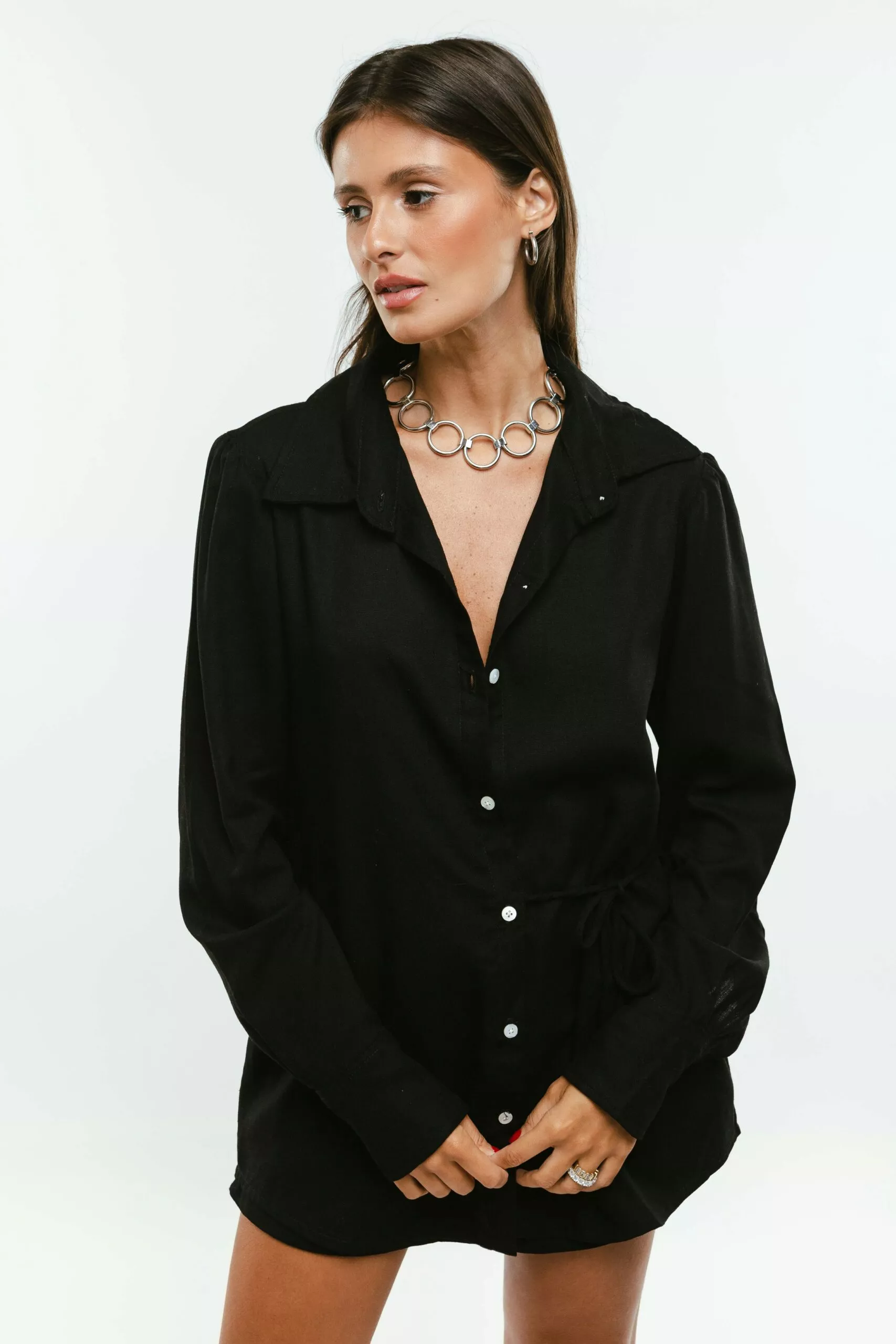 Camisa Amarração Preta