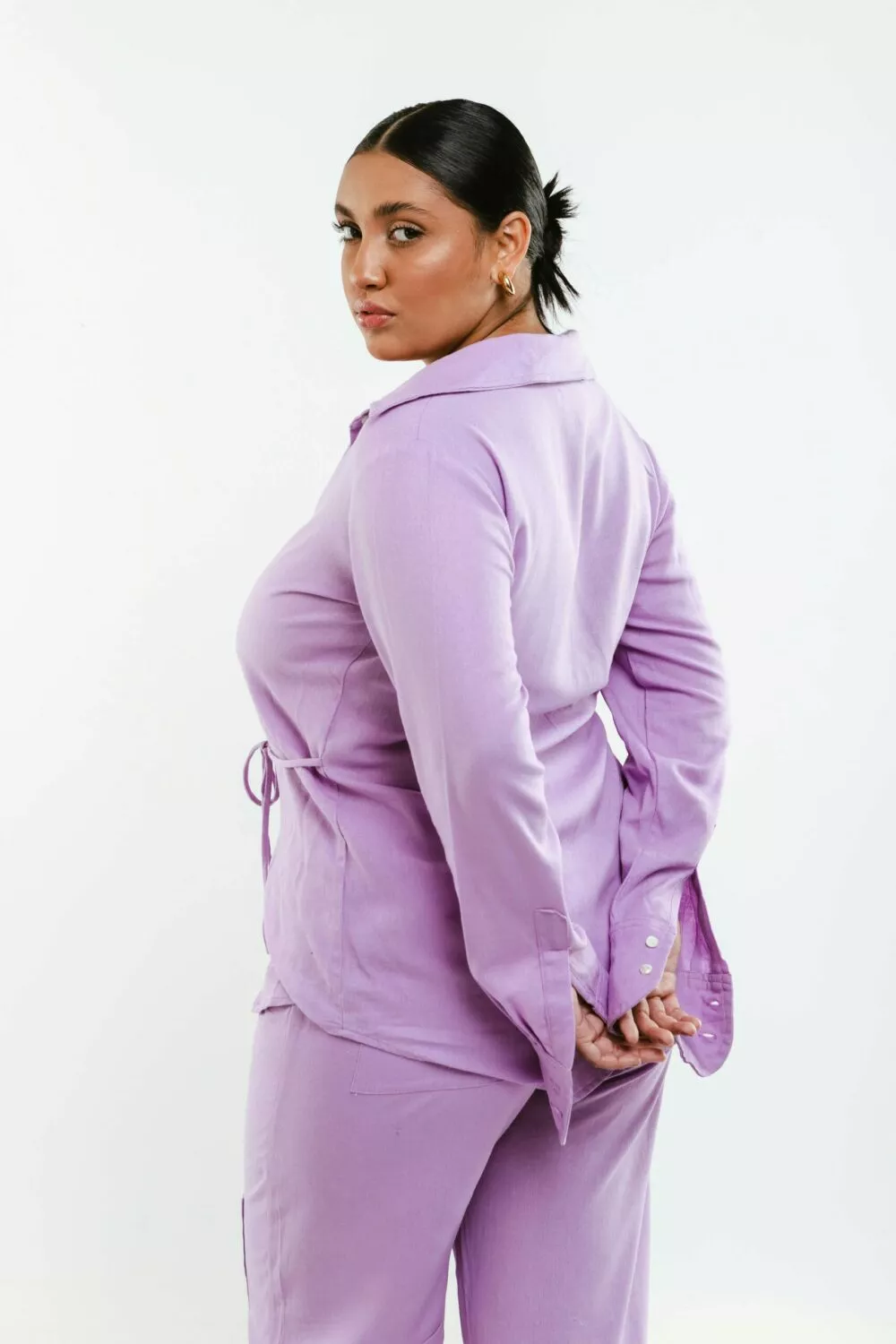 Camisa Amarração Lavanda - Imagem 5