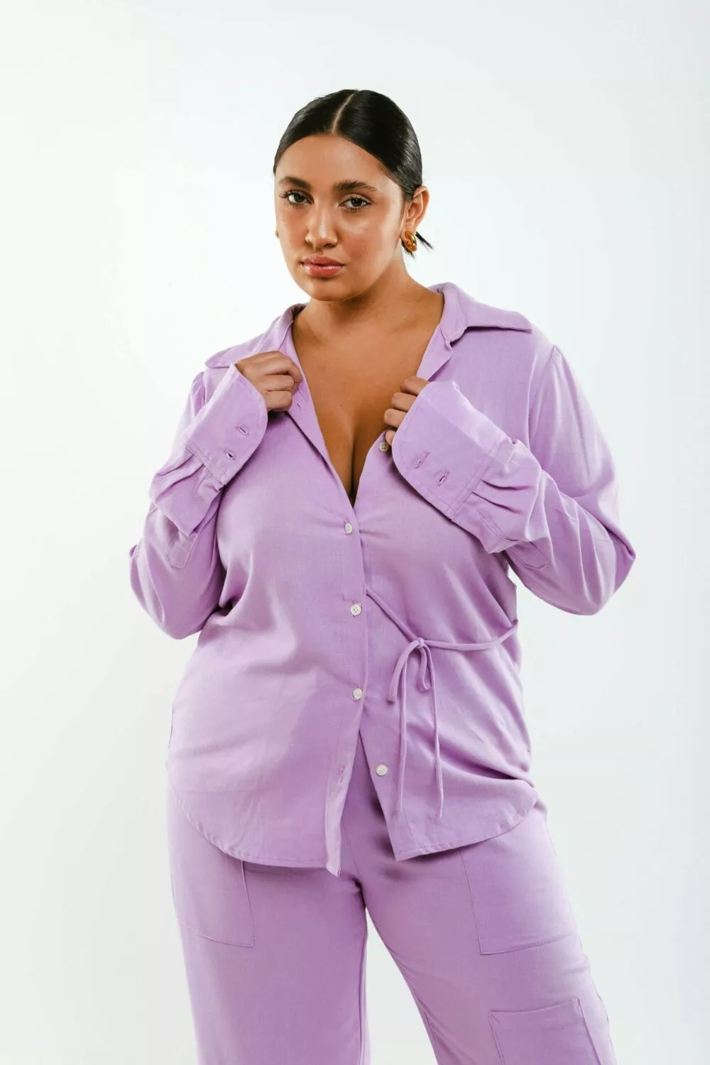 Camisa Amarração Lavanda - Imagem 4