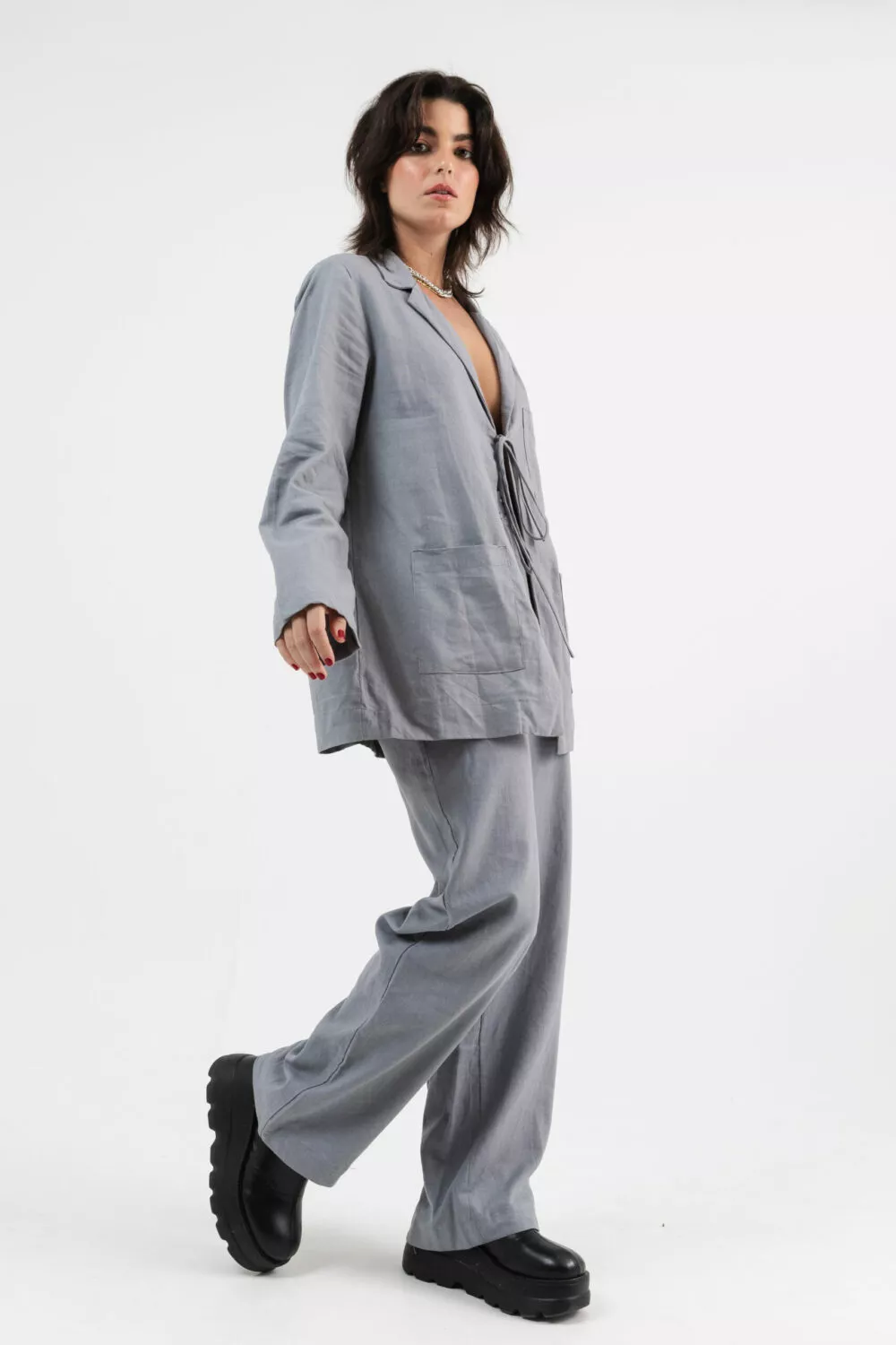 Blazer Laço Cinza - Imagem 2