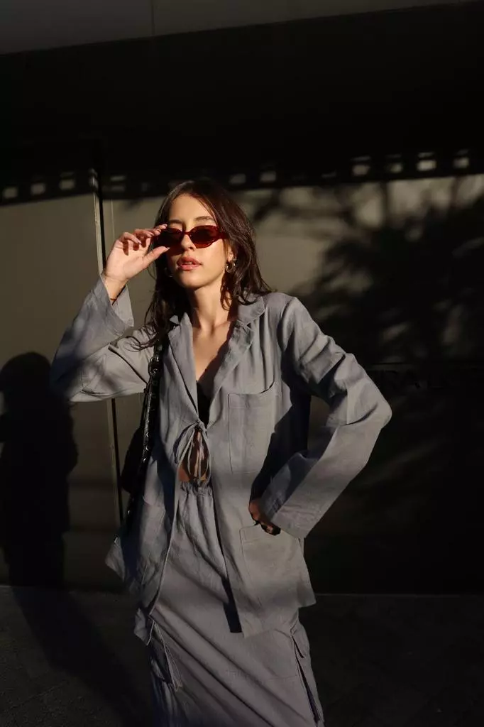 Blazer Laço Cinza - Imagem 9