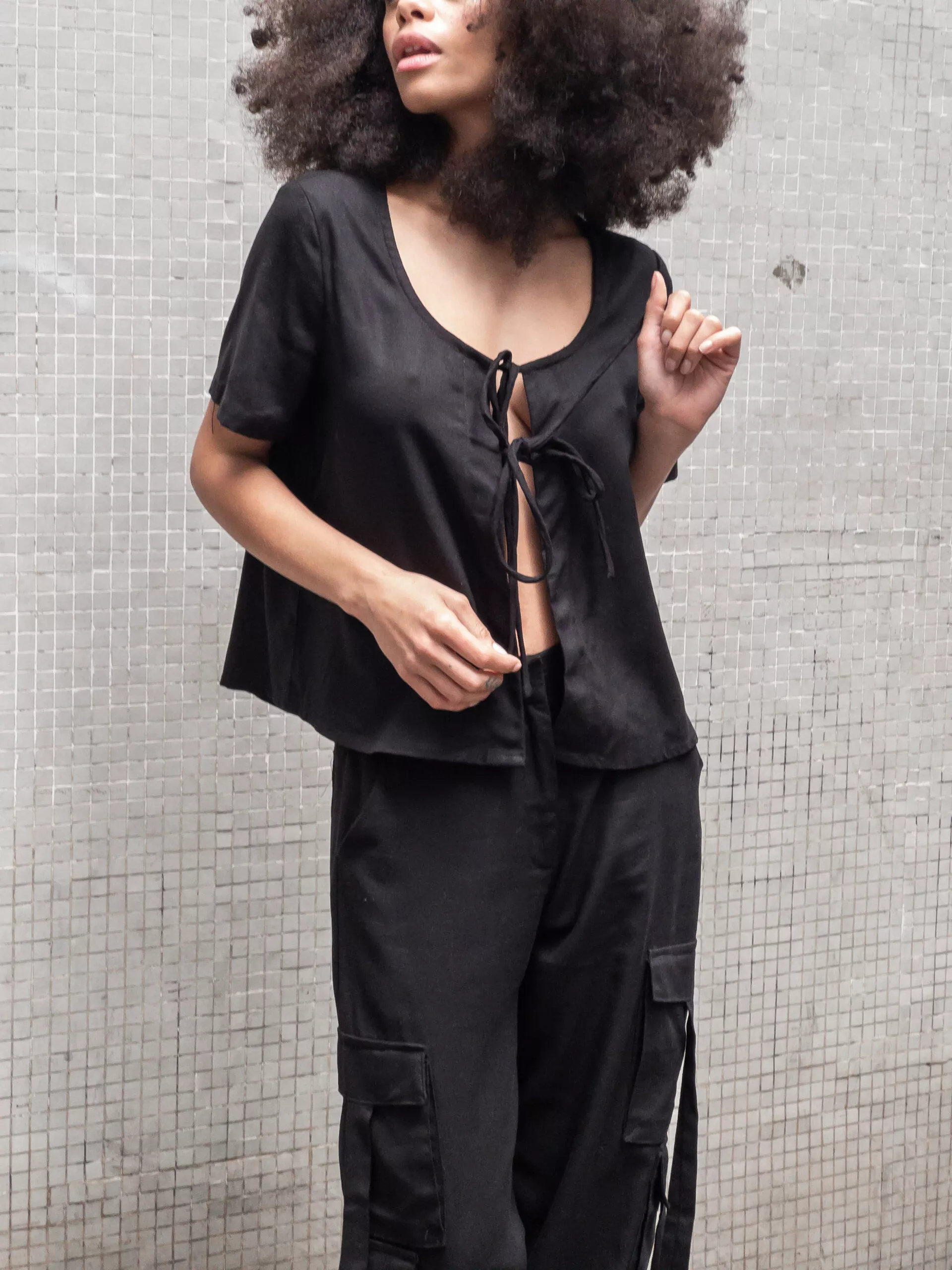 Bata Manga Preta - Imagem 3