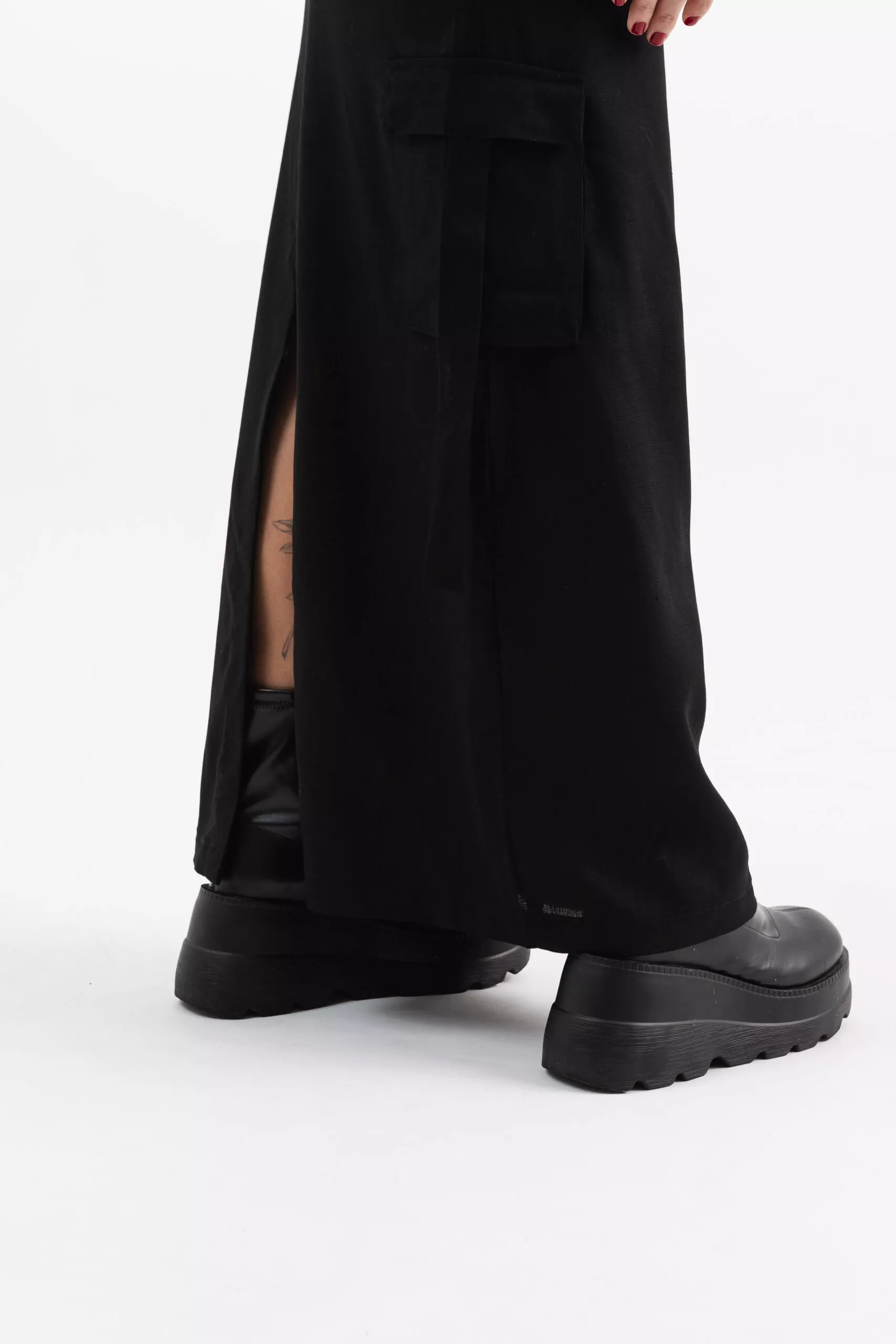 Saia Longa Tiras Preta - Imagem 10