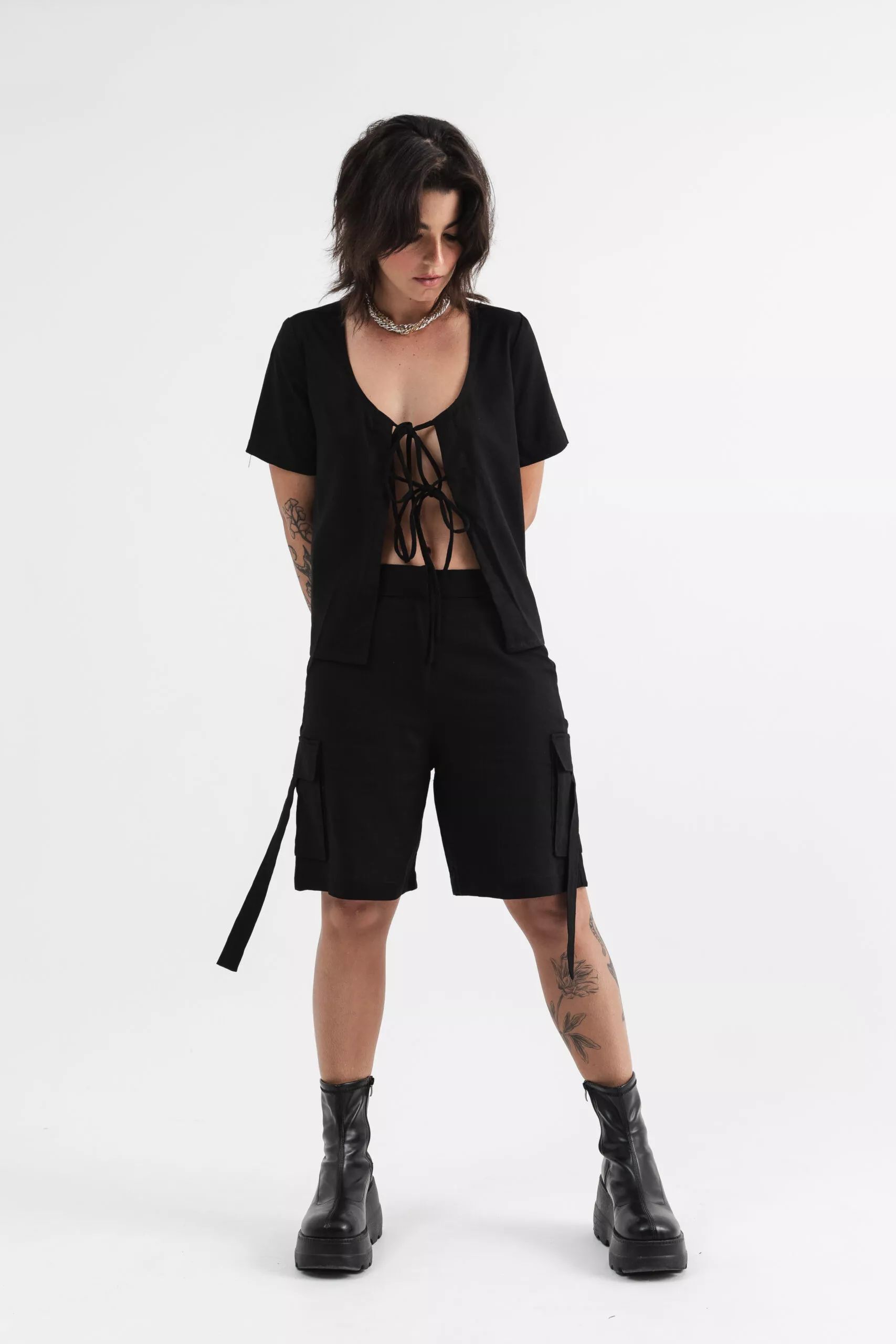 Bata Manga Preta - Imagem 8