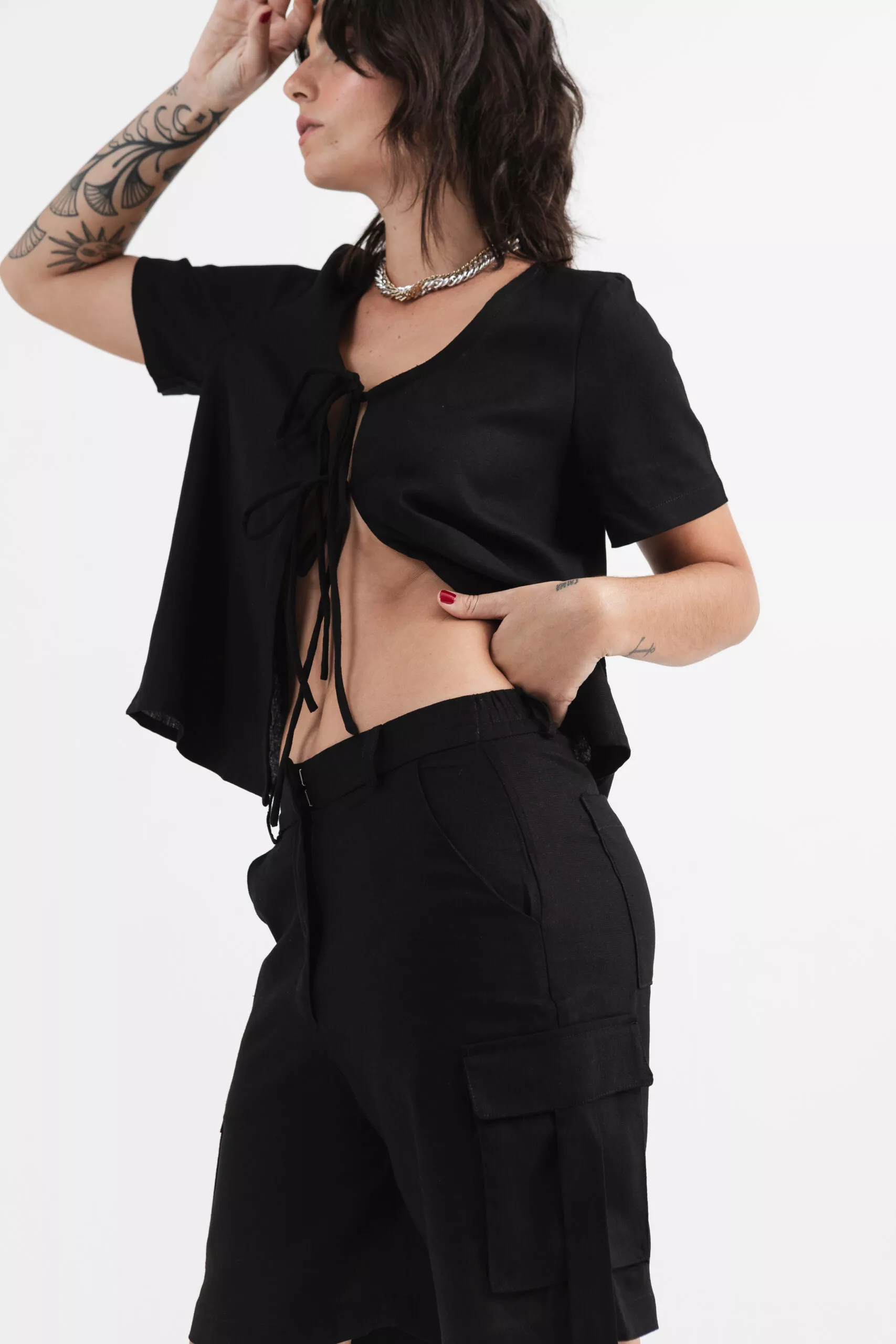 Bata Manga Preta - Imagem 5