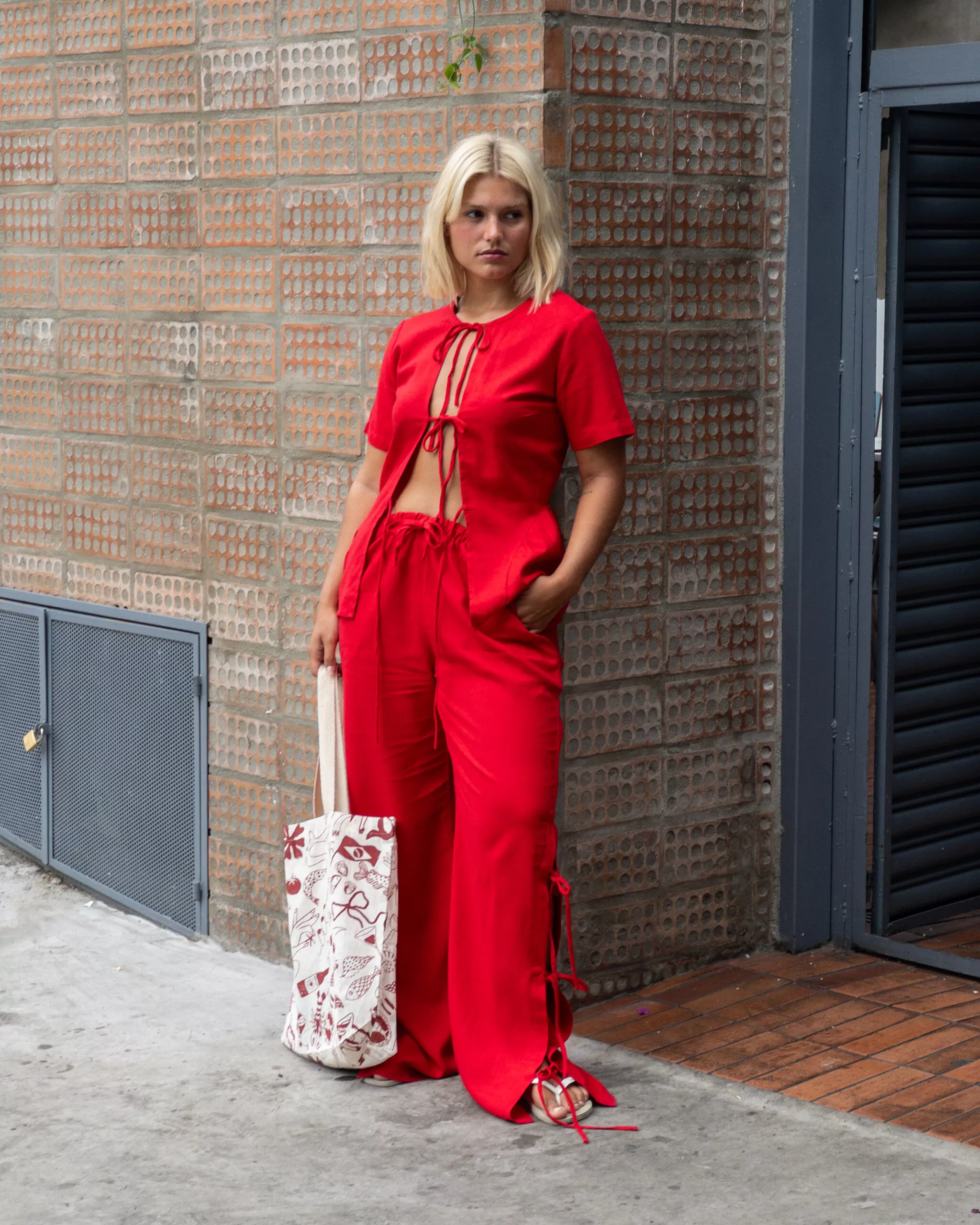 Blusa Laços Vermelha - Imagem 7