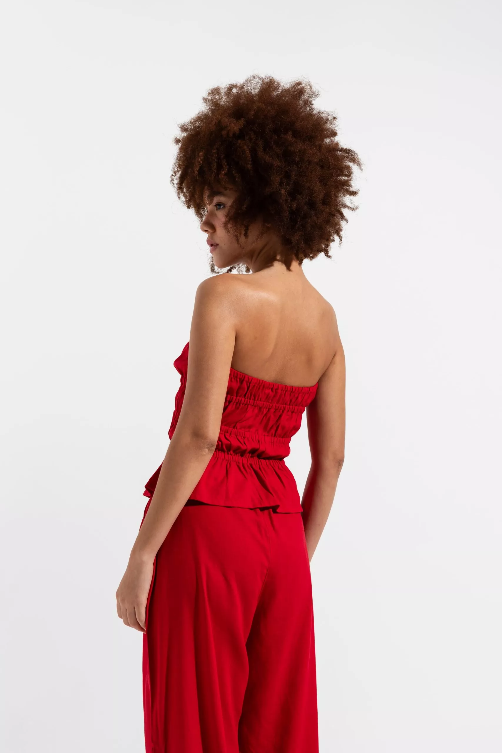 Top Drapeado Vermelho - Imagem 5