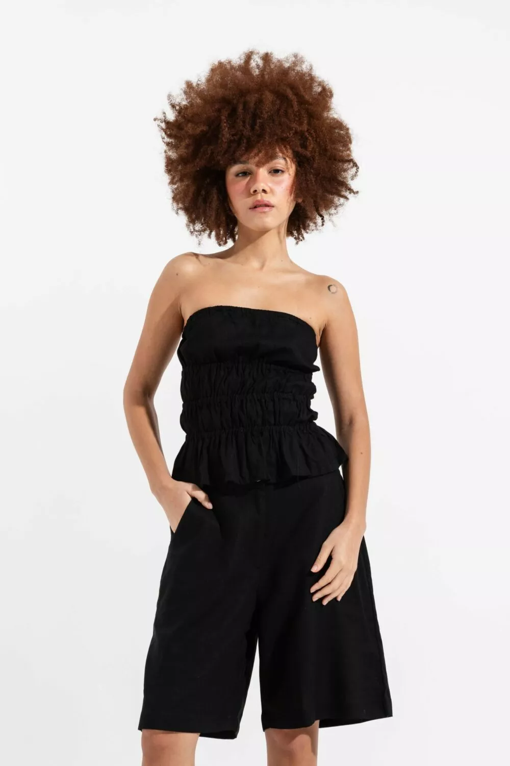 Top Drapeado Preto - Imagem 2