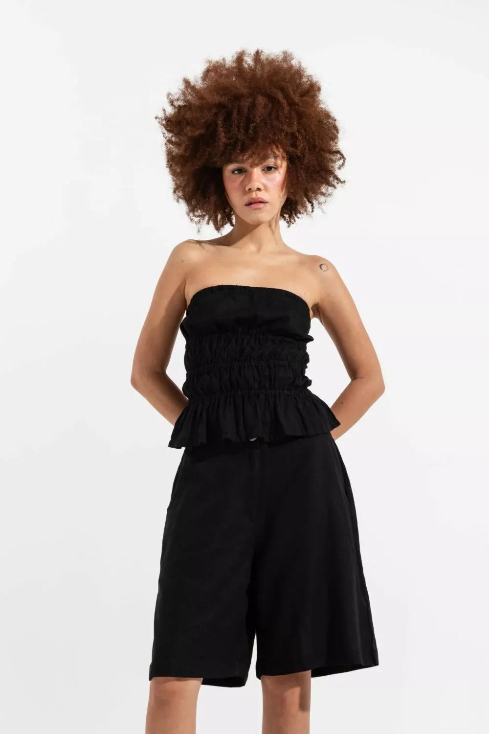 Top Drapeado Preto - Imagem 3