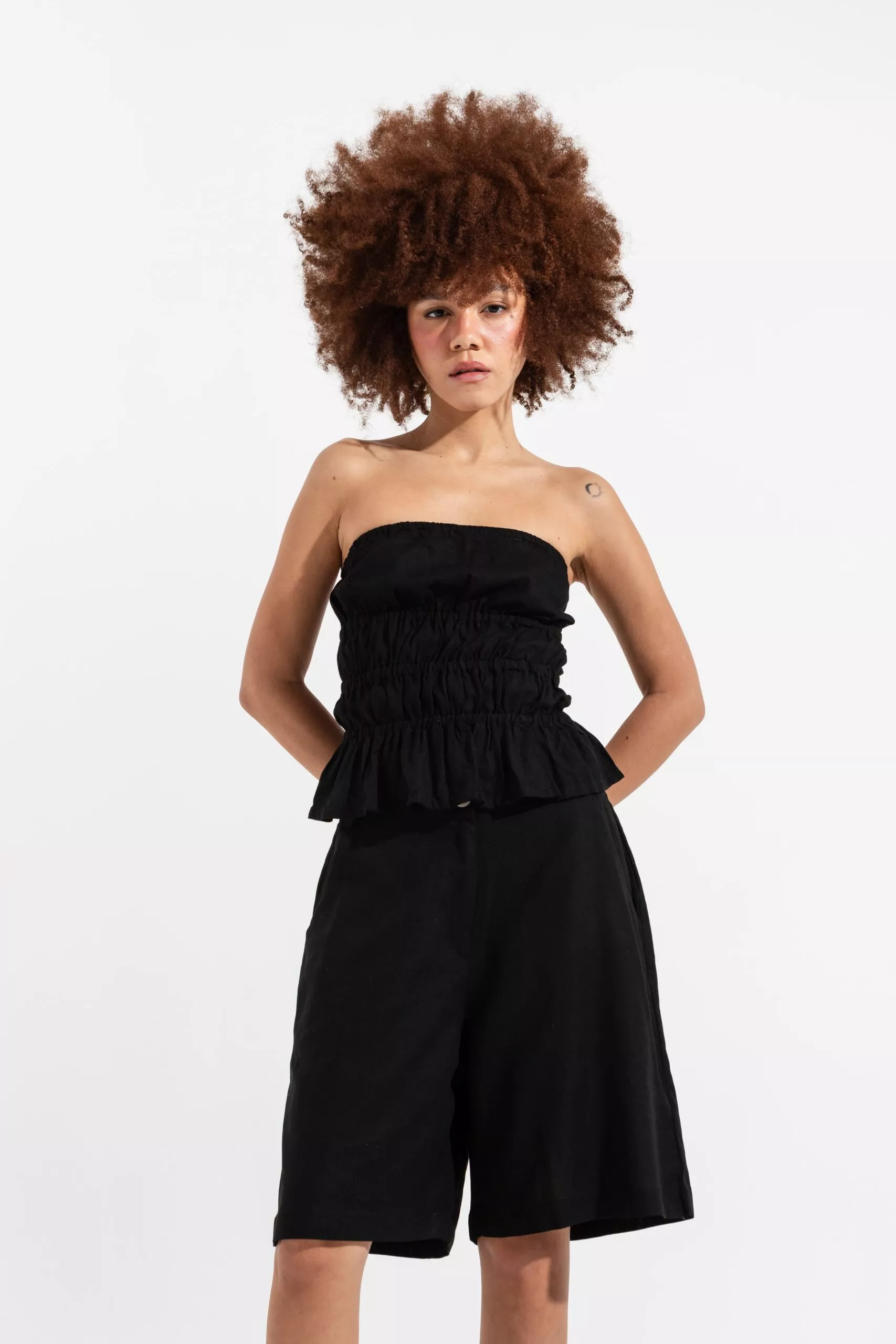 Top Drapeado Preto - Imagem 3