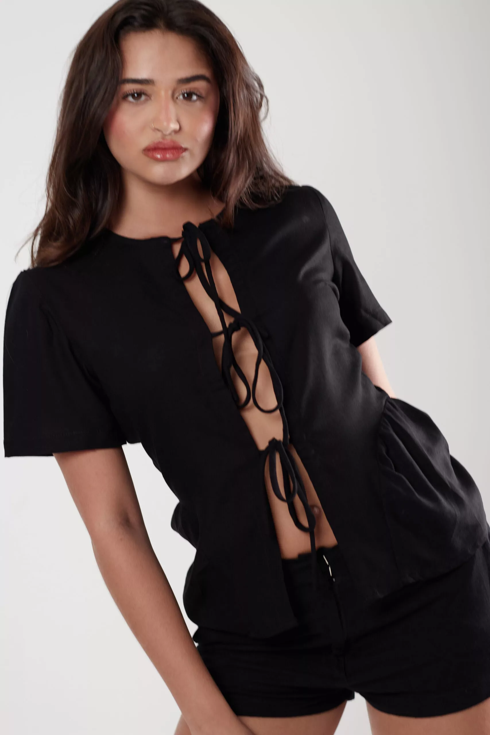 Blusa Laços Preta - Imagem 2