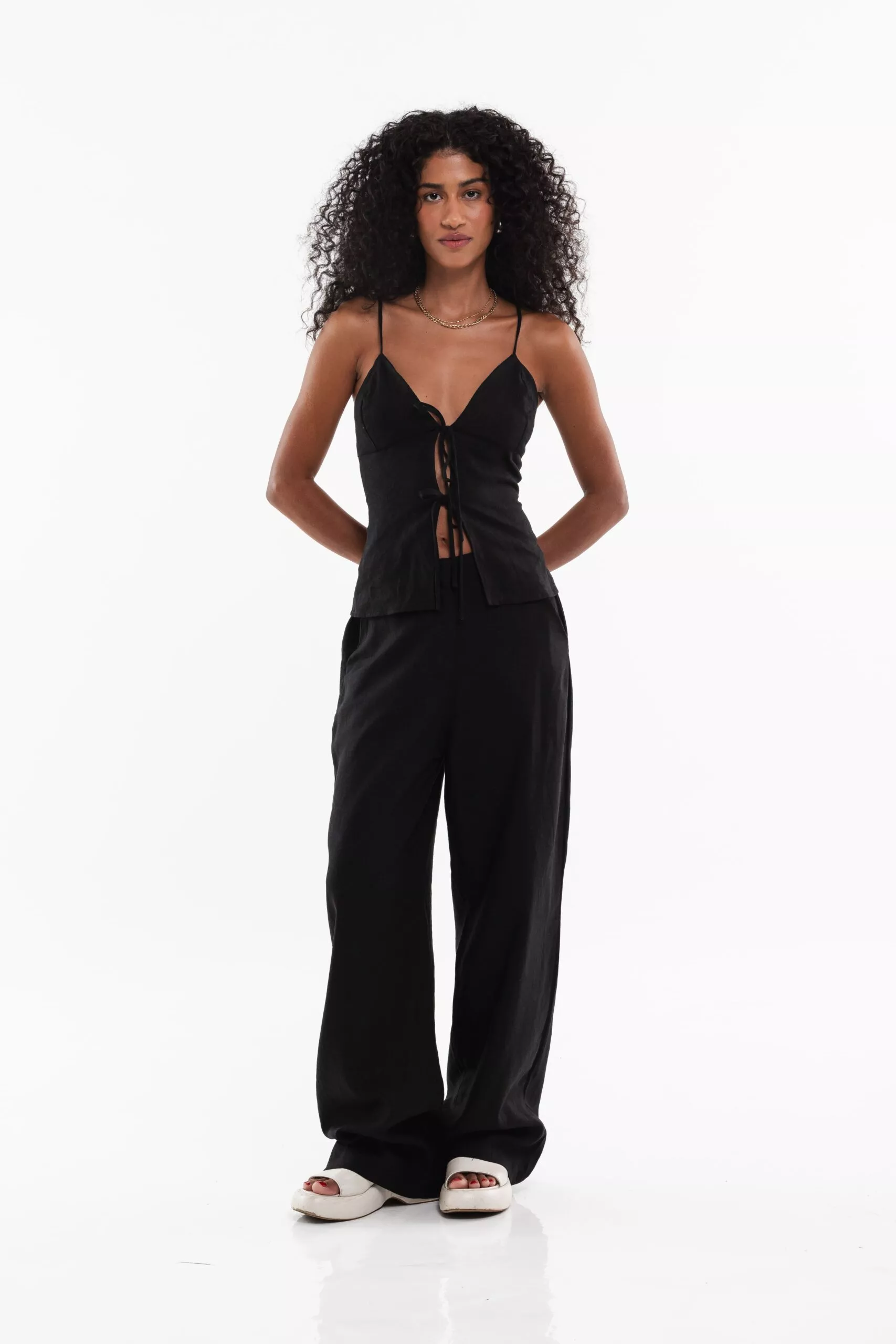 Bata Alça Laços Preta - Imagem 11