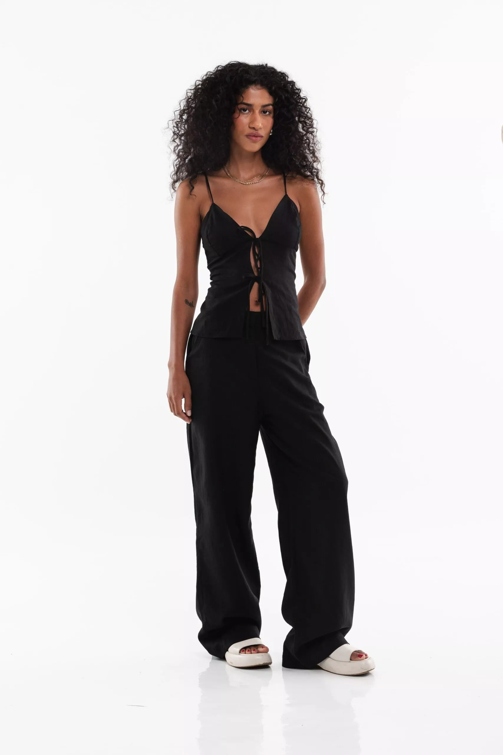 Bata Alça Laços Preta - Imagem 7