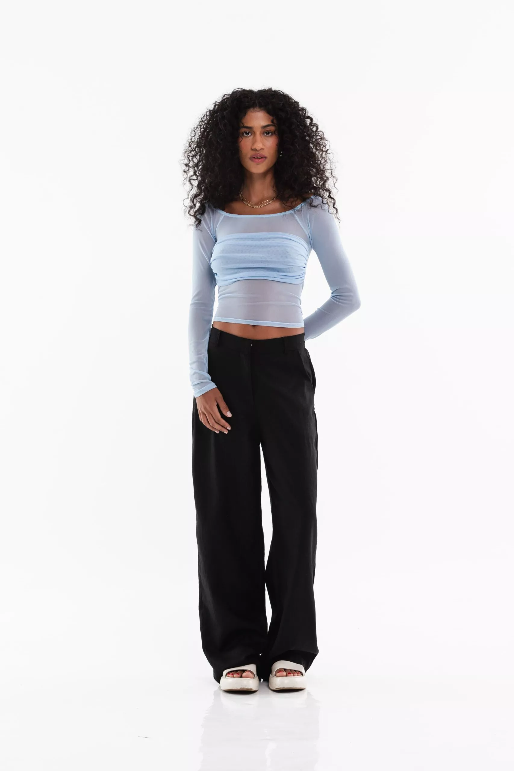 Calça Reta Preta - Imagem 12