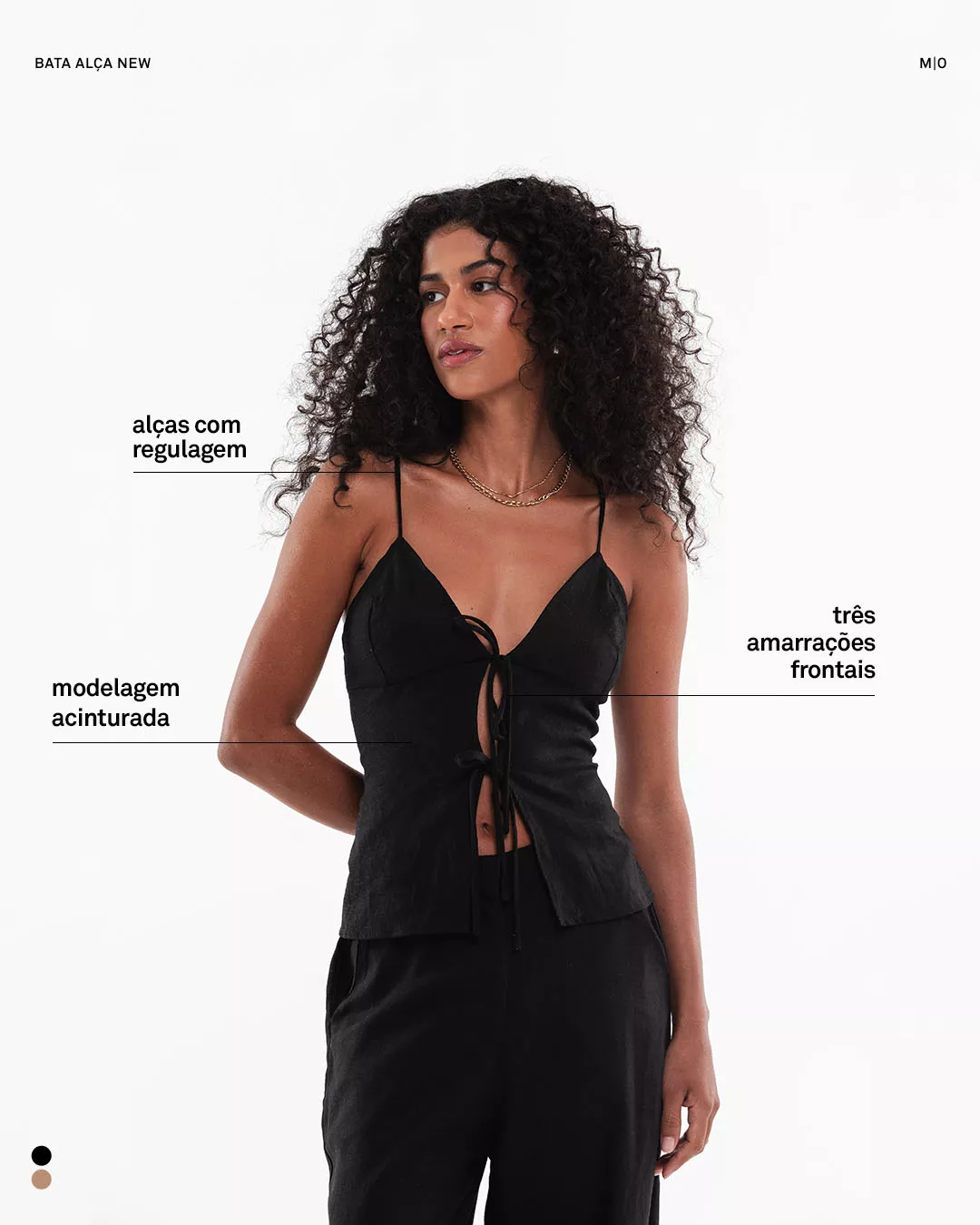 Bata Alça Laços Preta - Imagem 8