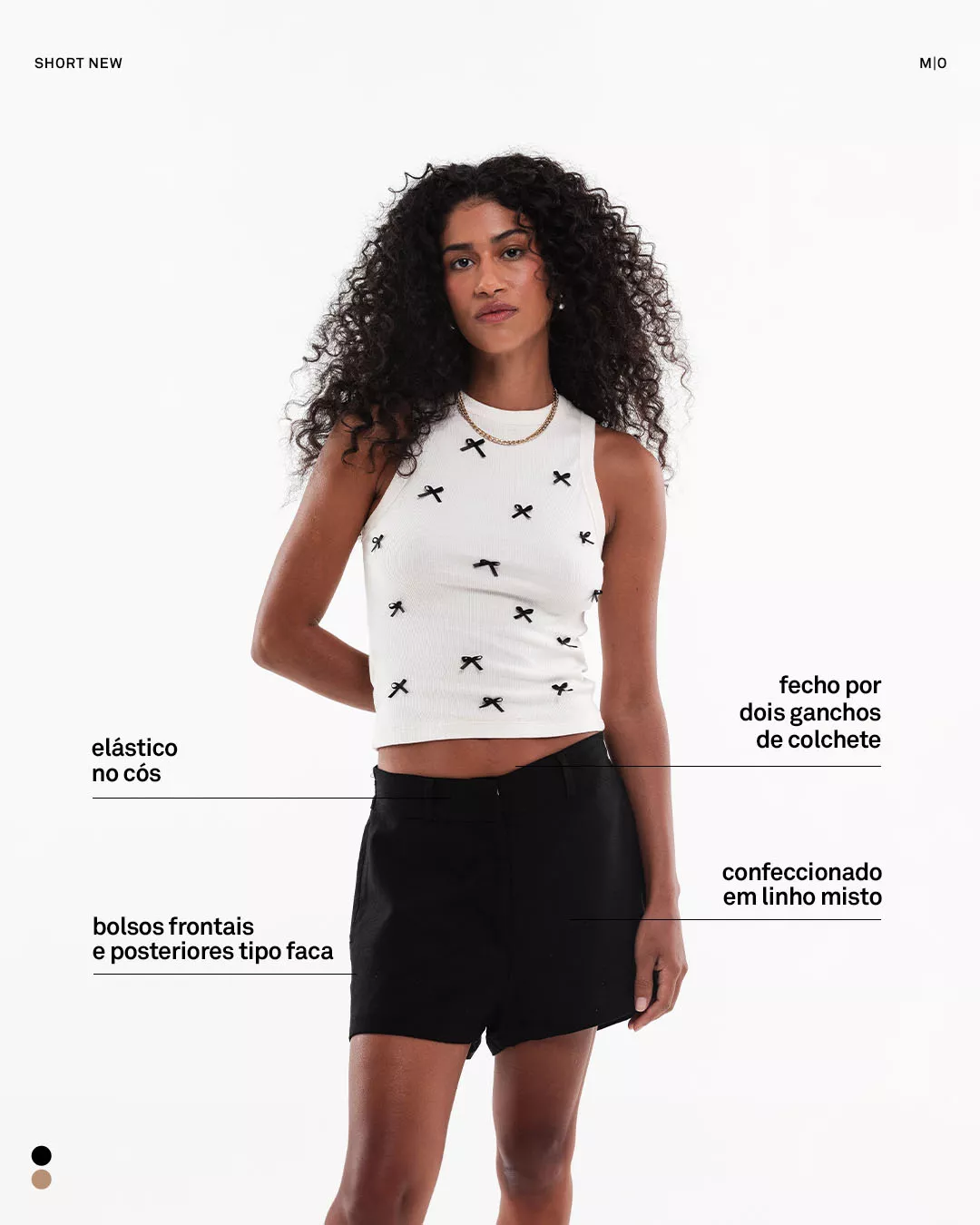 Short Reto Preto - Imagem 11