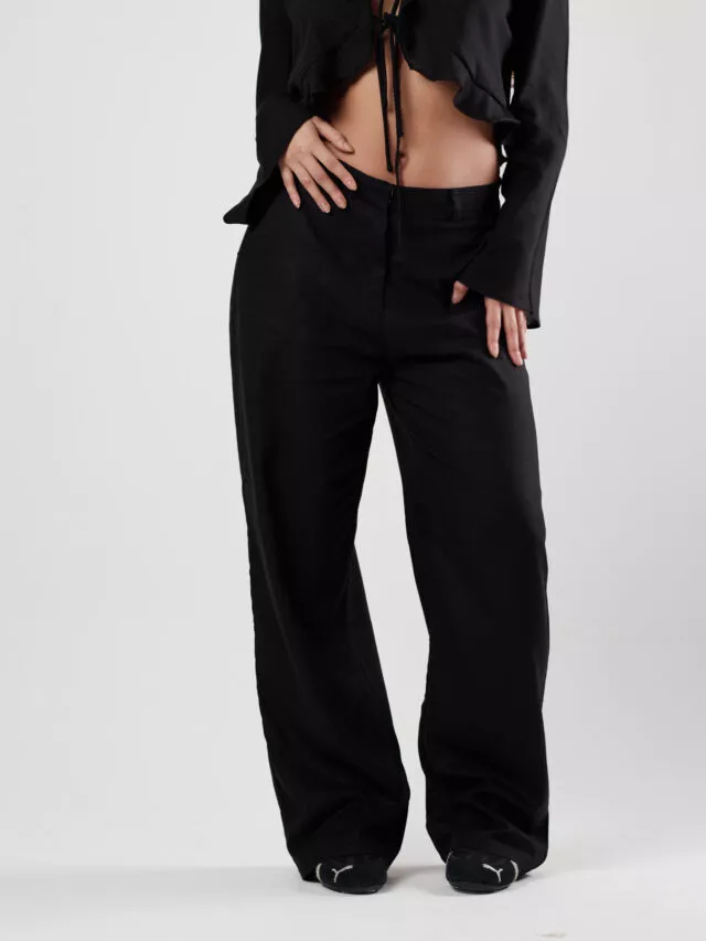 Calça Reta Preta