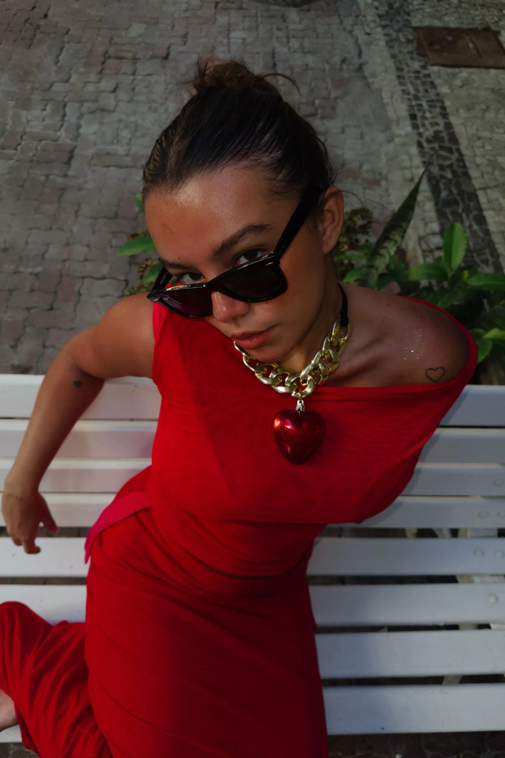 Vestido Longo Tule Vermelho - Imagem 2