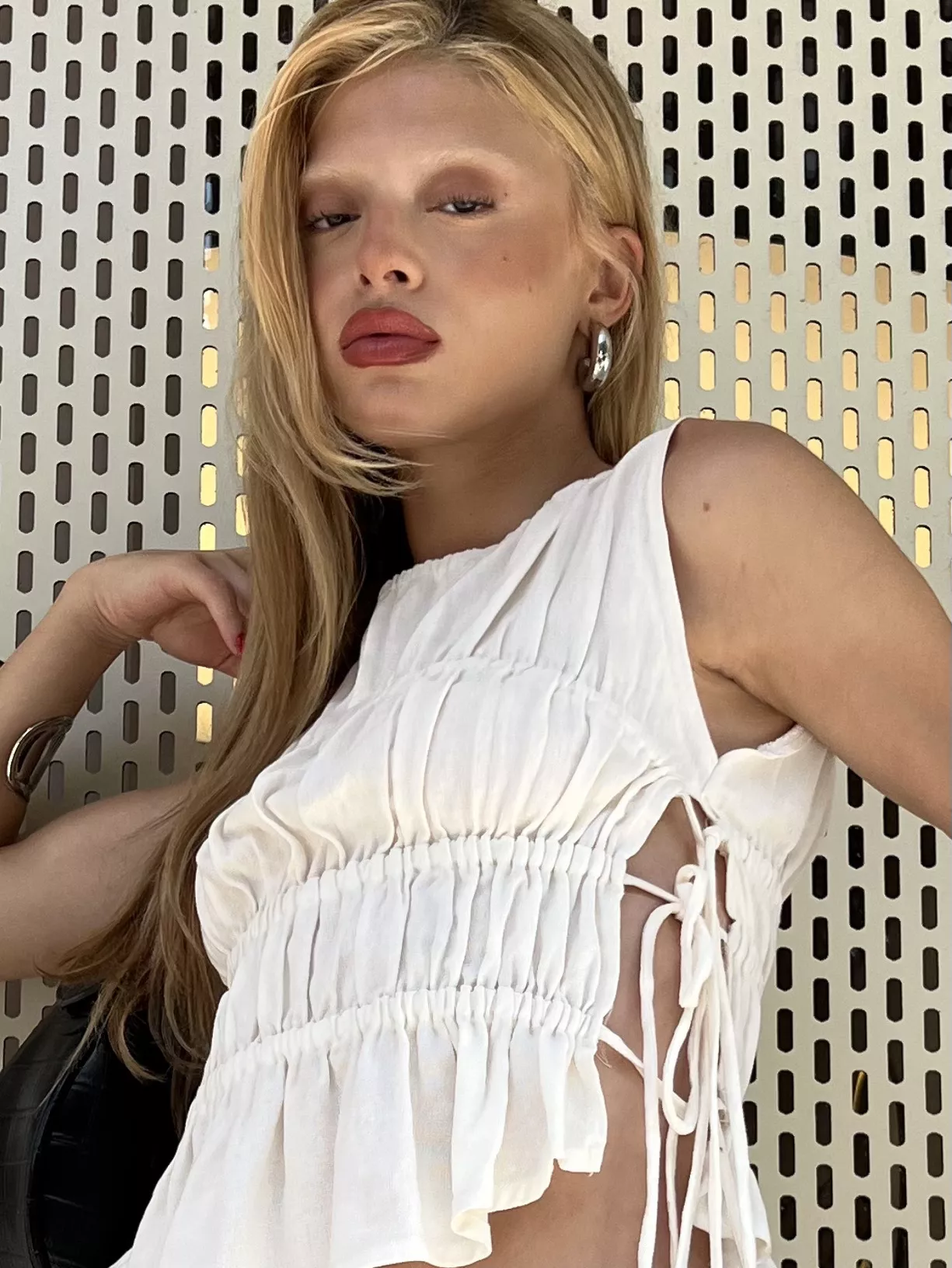 Blusa Franzida Laços Off - Imagem 2