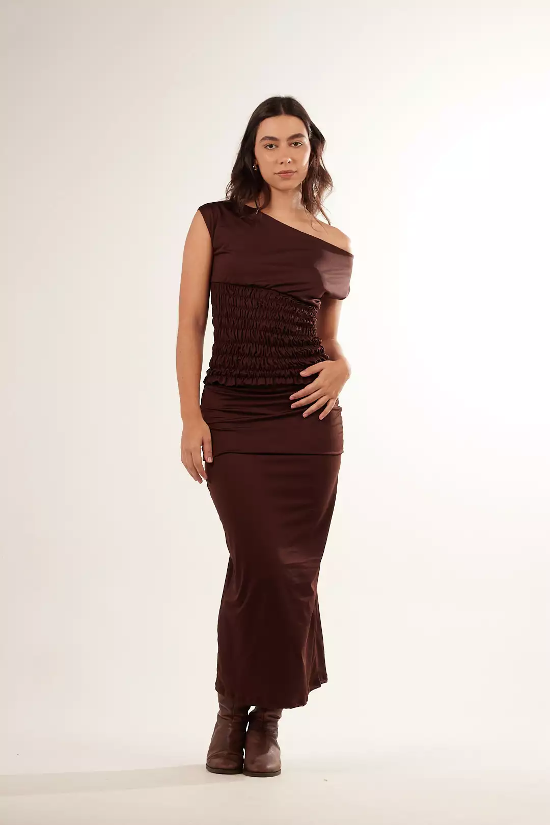 Saia Lycra Skirt Marrom - Imagem 3