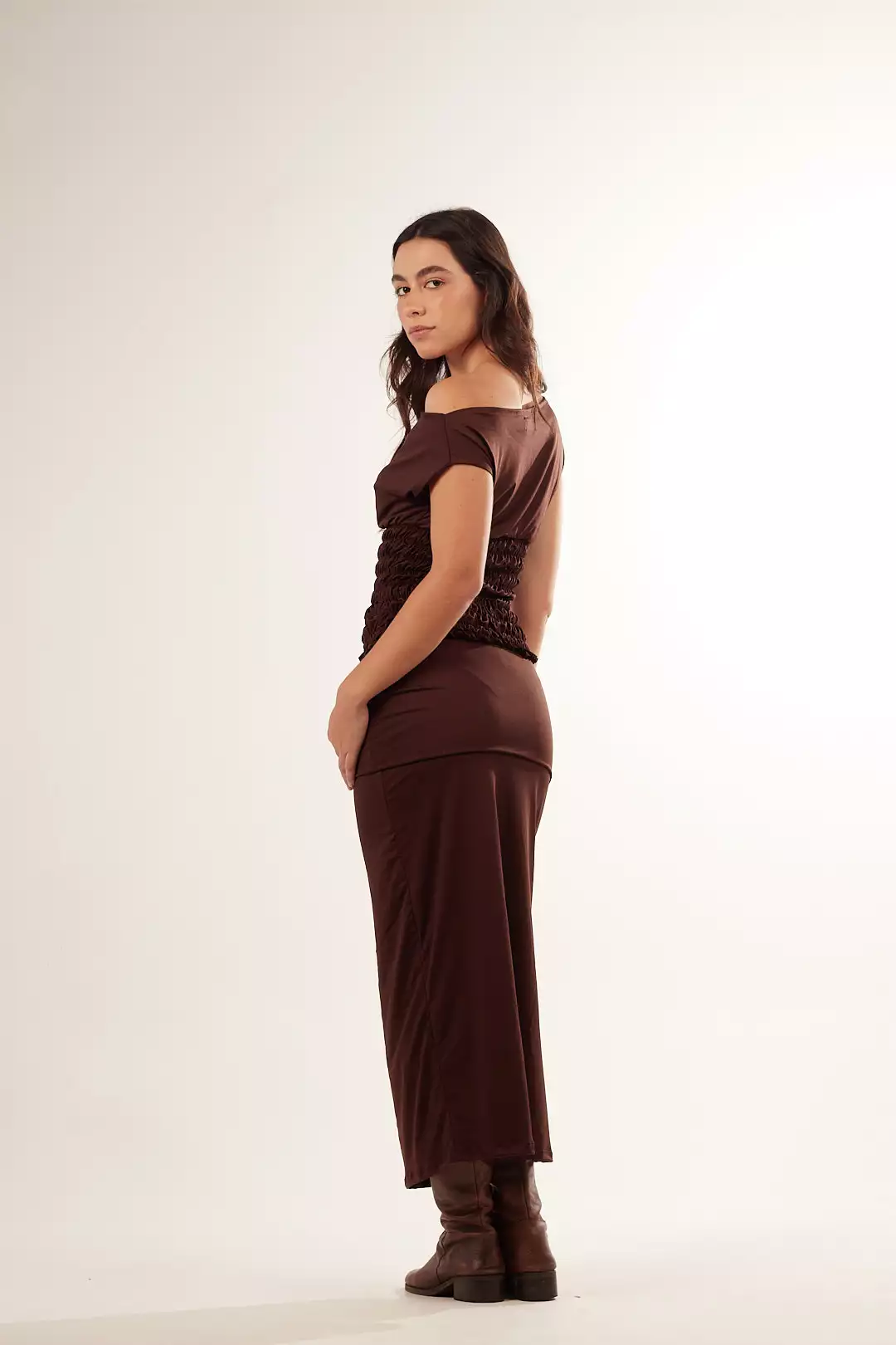 Saia Lycra Skirt Marrom - Imagem 4