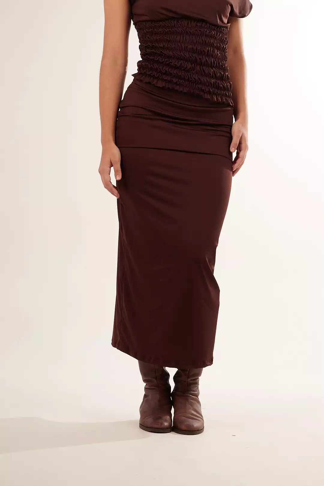 Saia Lycra Skirt Marrom - Imagem 6