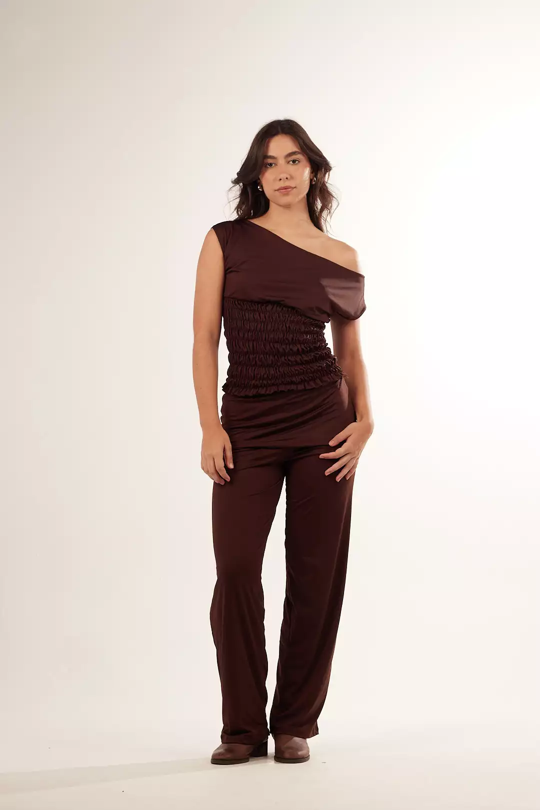 Calça Lycra Skirt Marrom - Imagem 3