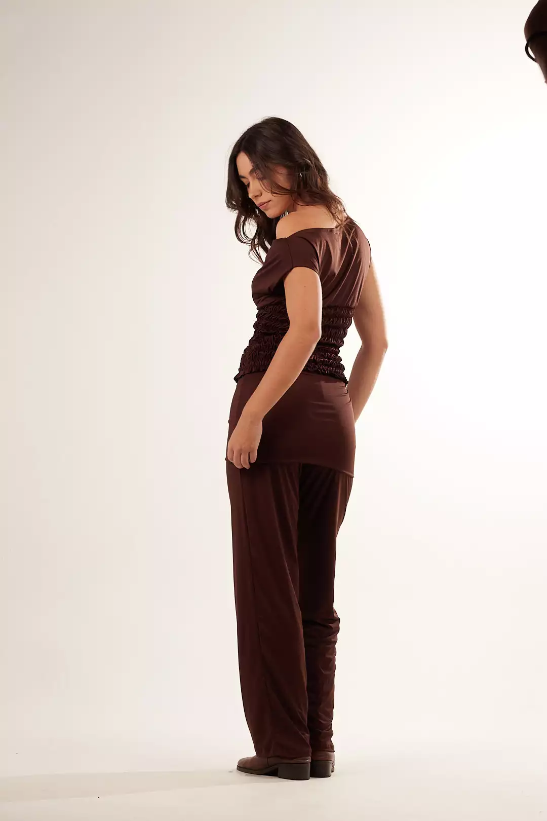 Calça Lycra Skirt Marrom - Imagem 5