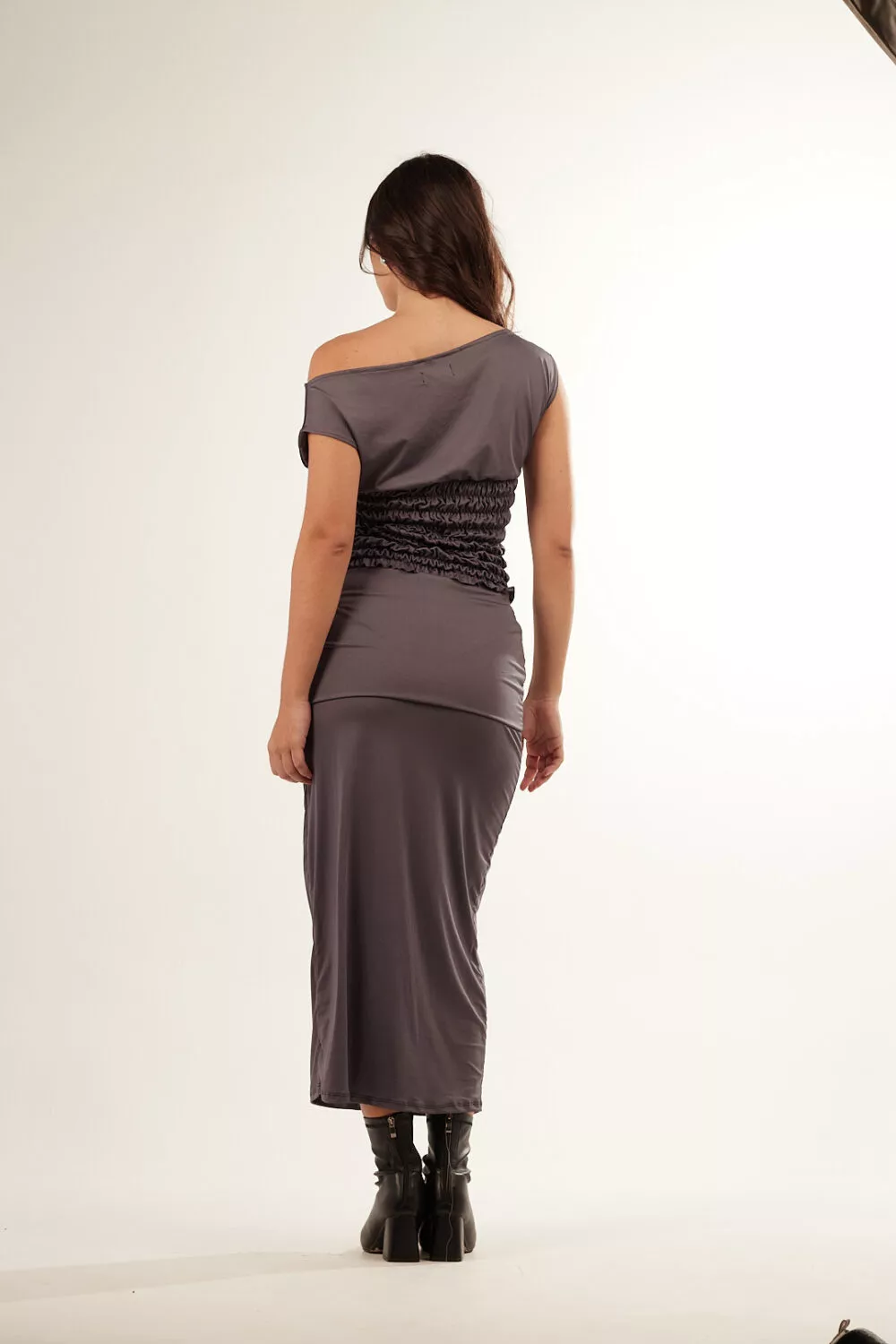 Blusa Lycra Franzida Cinza - Imagem 9
