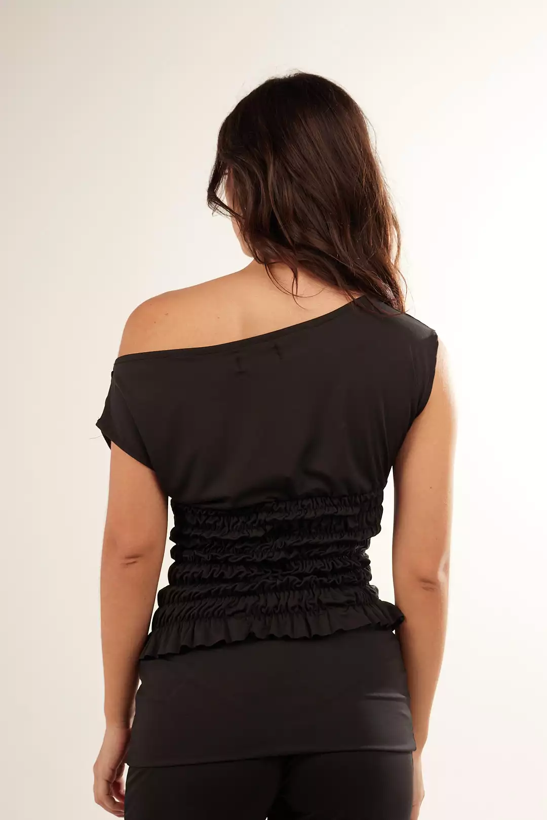 Blusa Lycra Franzida Preta - Imagem 7