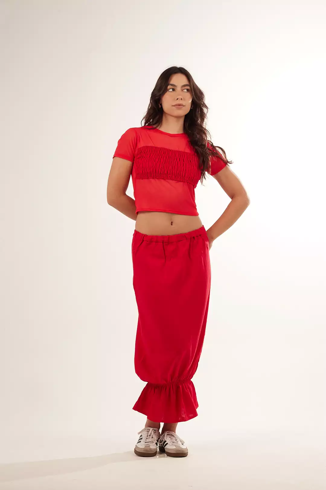 Saia Bag Babado Vermelha - Imagem 2