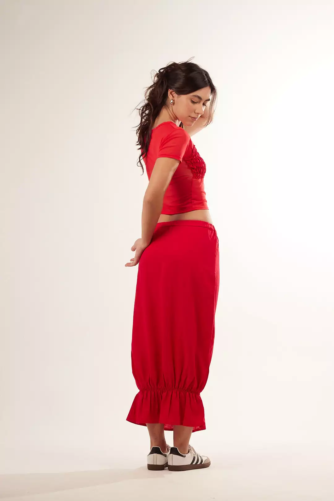 Saia Bag Babado Vermelha - Imagem 3