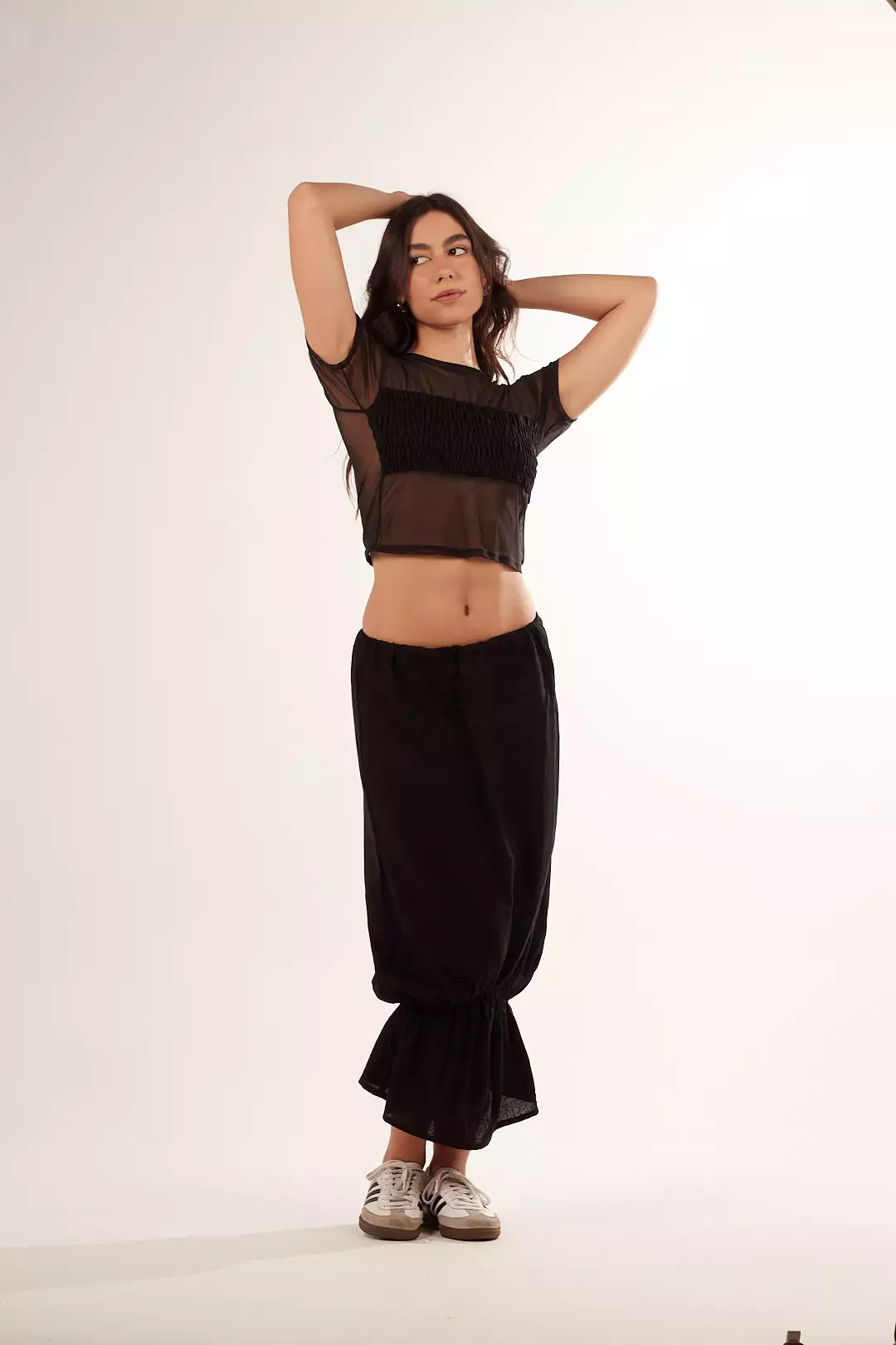 Saia Bag Babado Preta - Imagem 2