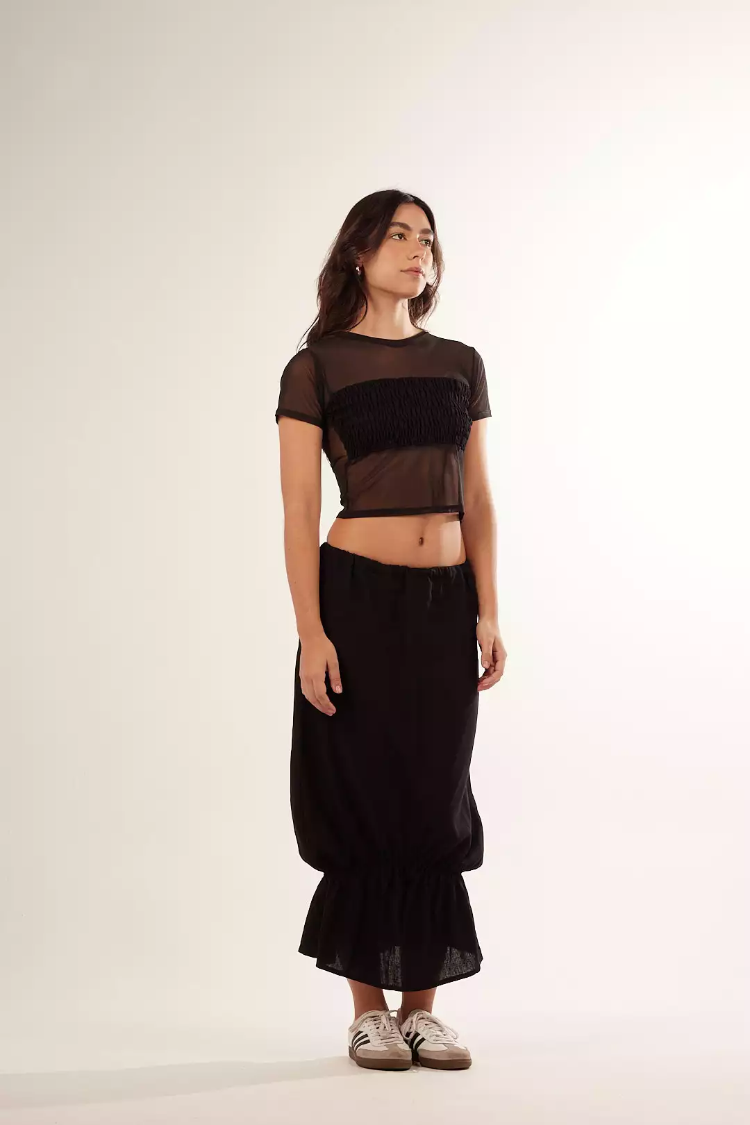 Saia Bag Babado Preta - Imagem 3